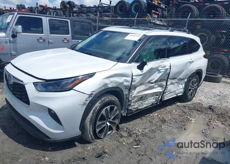 2022 Toyota Highlander Hybrid Xle from USA, damaged, VIN 5TDGARAHXNS512129